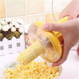 Time-Saving Corn Cob Stripping Gadget