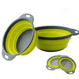 Silicone Collapsible Colander [2 PC Set]