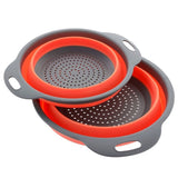 Silicone Collapsible Colander [2 PC Set]