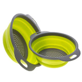 Silicone Collapsible Colander [2 PC Set]