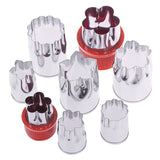 8PC Flower/Heart/Star Shape Cutters