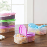 2-Sided Plastic Tupperware Set